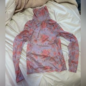 NWT Free People Mesh Floral Top